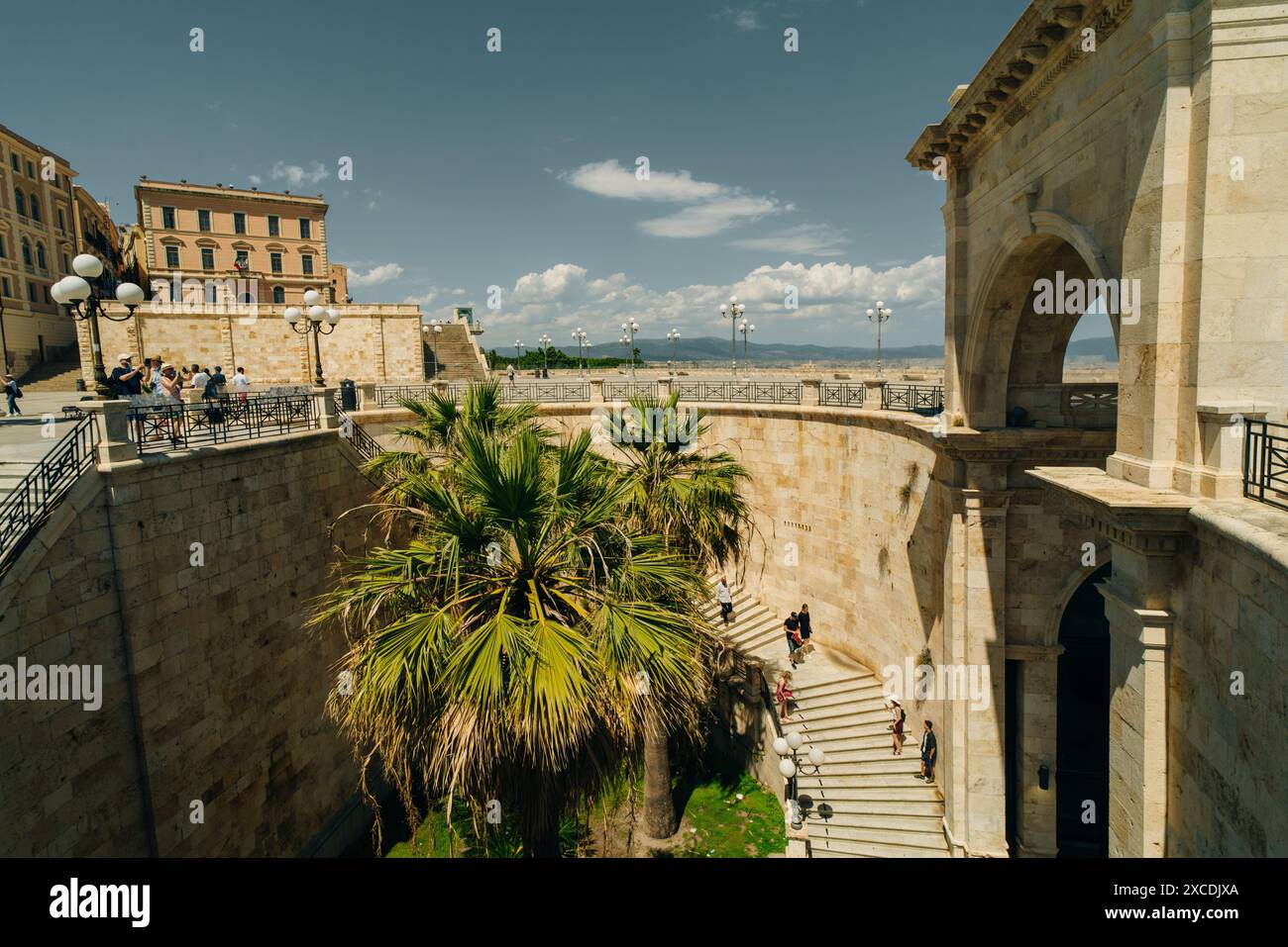 Bastion of Saint Remy famous monument Cagliari, Sardinia - may 2 2024 ...