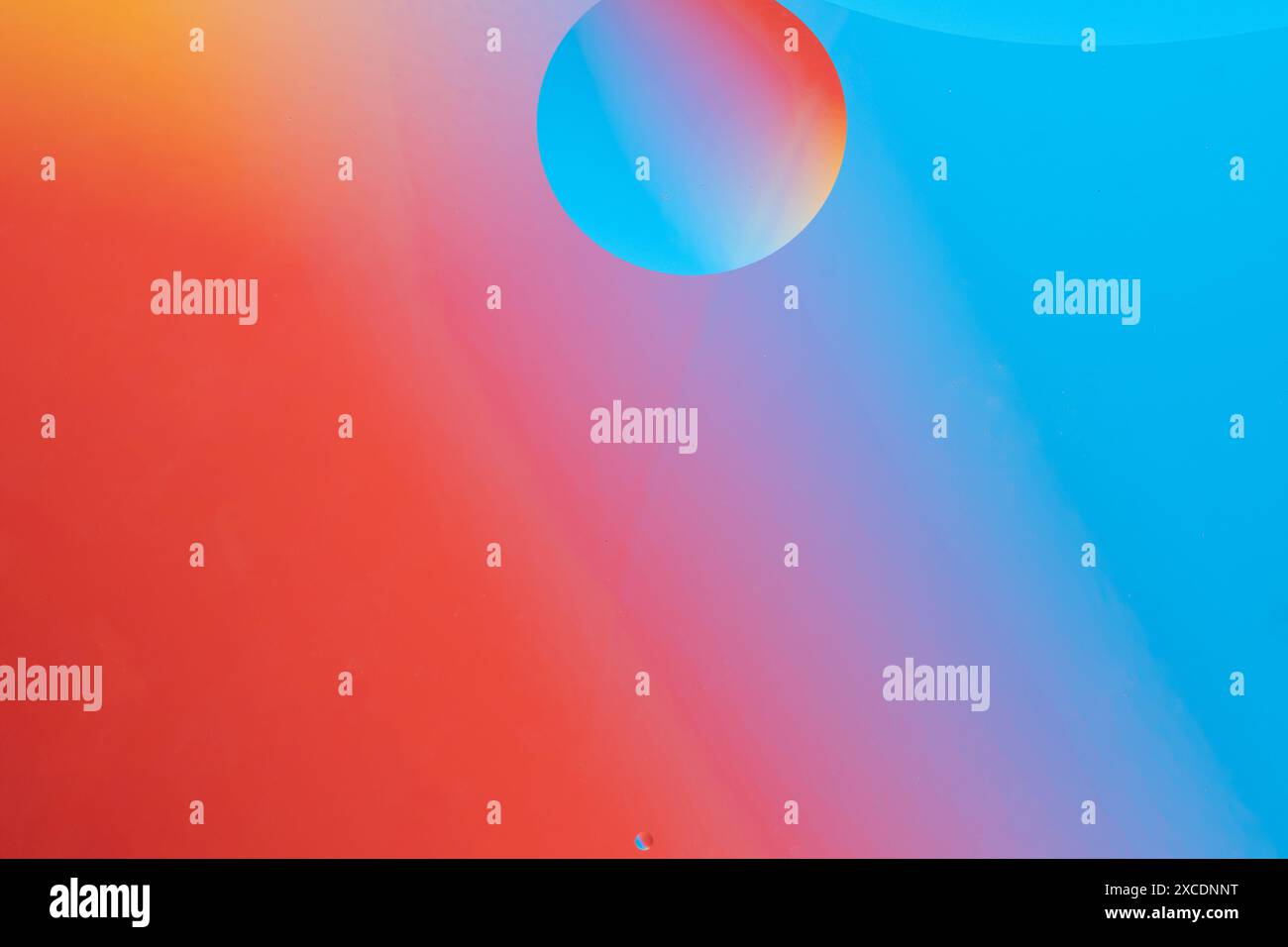 Colorful abstract background with dynamic bubble shapes. Red and blue gradient Stock Photo