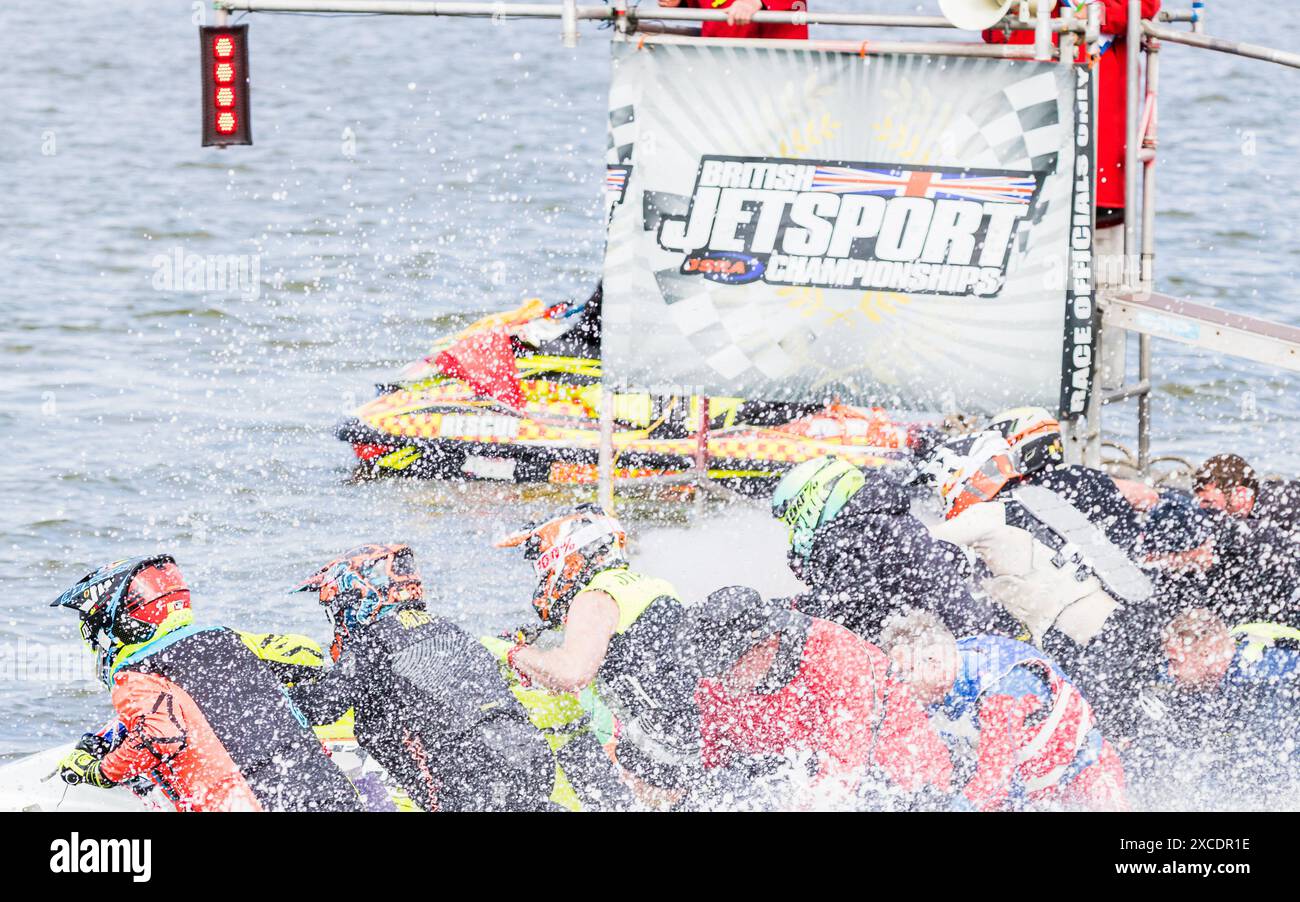 Jetski Riders Jet ski riders under starters orders in round 3 of the British Jet Ski ...