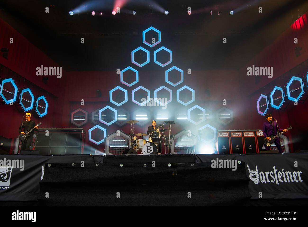 German punk rock band, Die Ärzte, performing at the Rock Im Park ...