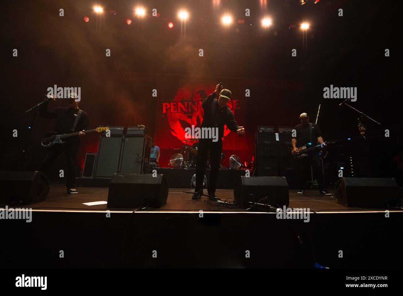 American punk band, Pennywise, performing at the Rock Im Park Festival in Nurnberg. Stock Photo