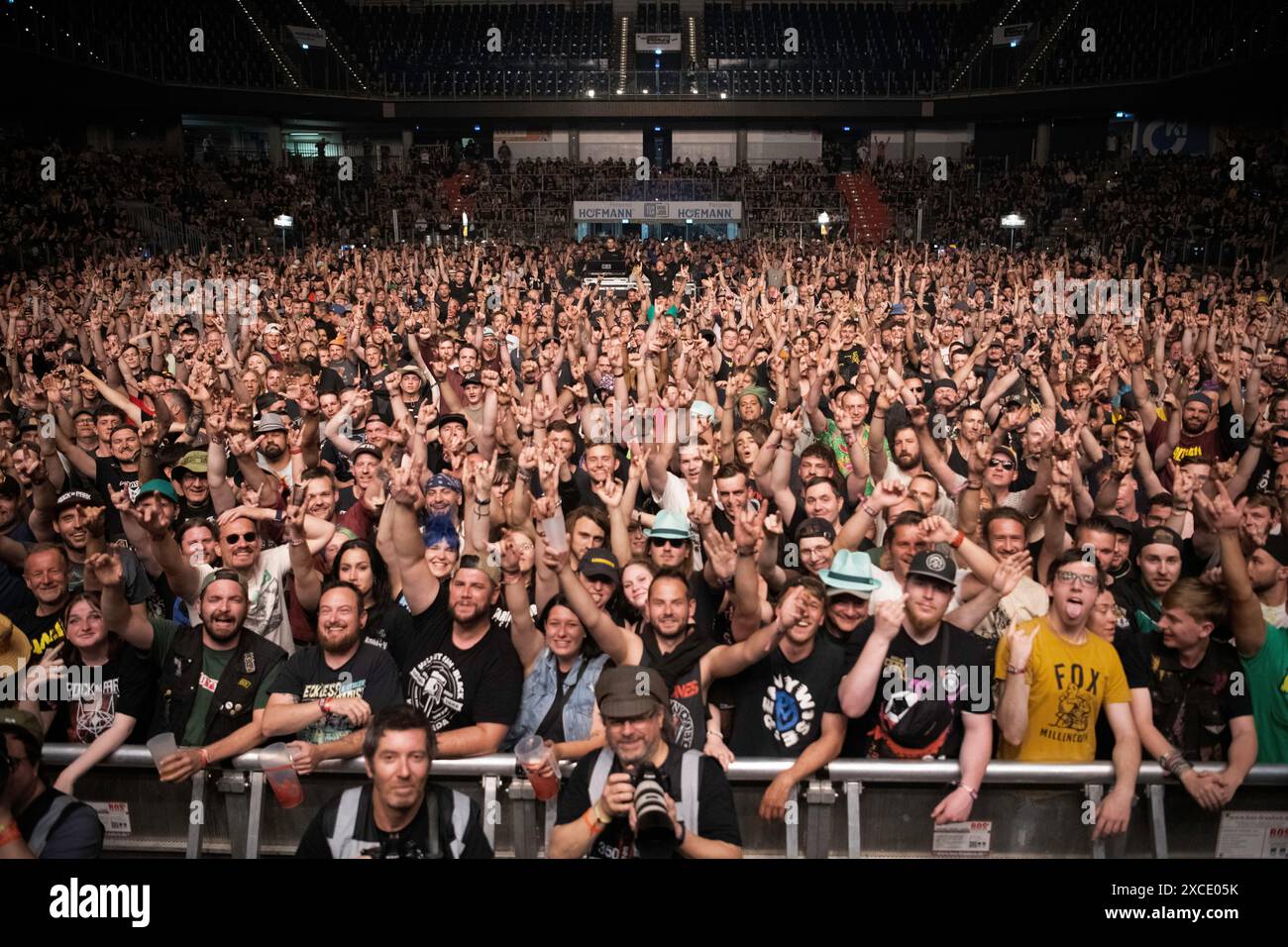 American punk band, Pennywise, performing at the Rock Im Park Festival in Nurnberg. Stock Photo