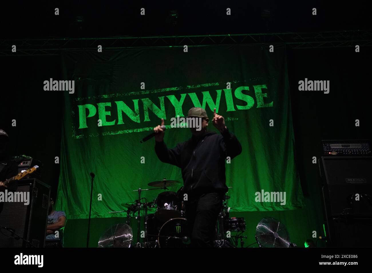 American punk band, Pennywise, performing at the Rock Im Park Festival in Nurnberg. Stock Photo