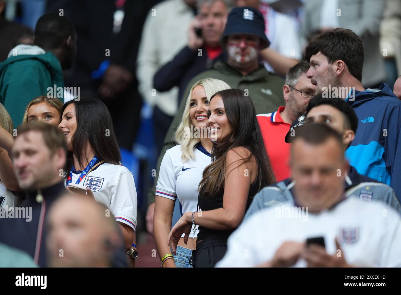 Megan Davison, wife of England goalkeeper Jordan Pickford, in the ...