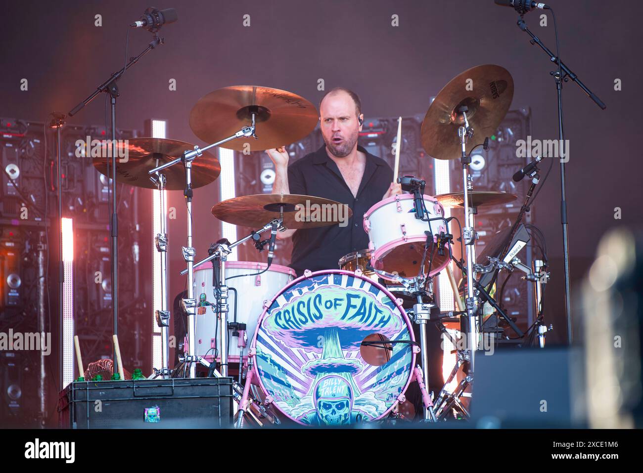 Canadian punk rock band, Billy Talent, performing at the Rock Im Park Festival in Nurnberg. Stock Photo