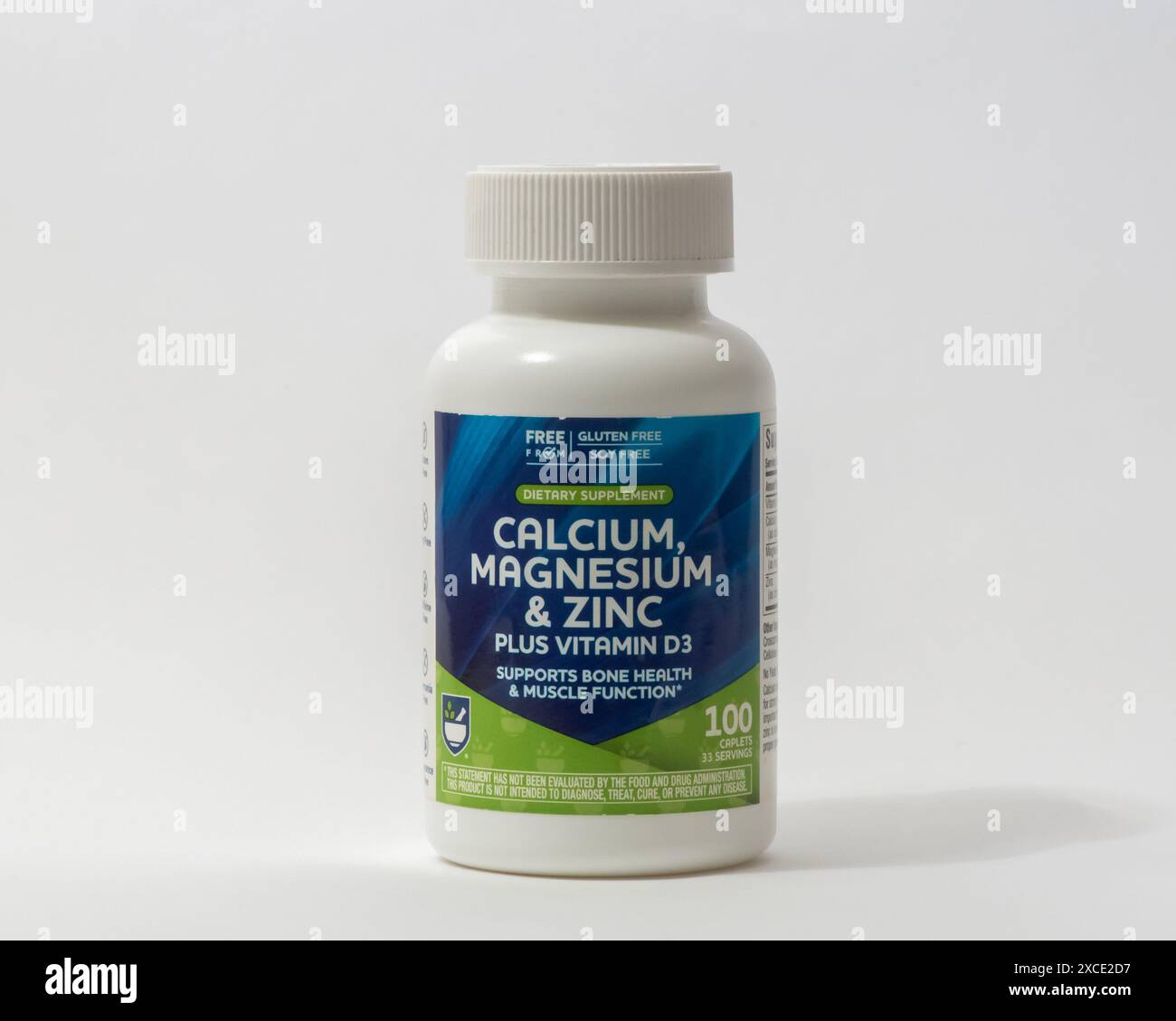 Davis, CA, 11 May, 2024. Bottle of Rite Aid Calcium, Magnesium and Zinc