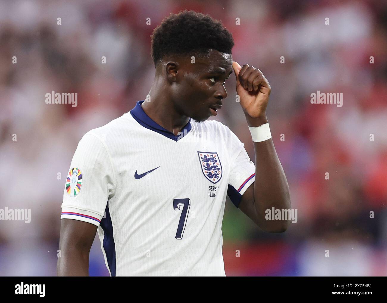 Gelsenkirchen, Germany, 16th June 2025. Bukayo Saka of England during