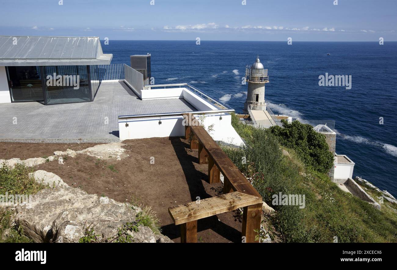 Lighthouse Museum of St. Catherine, interpretation center of navigation, Lekeitio, Biscay, Basque Country, Spain Stock Photo