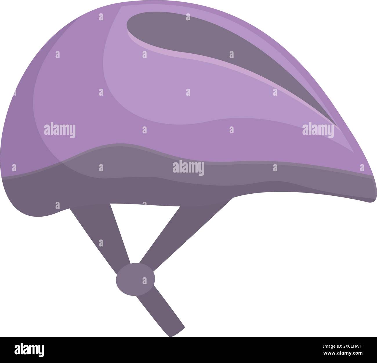 Modern purple bicycle helmet ensuring safety and protection for