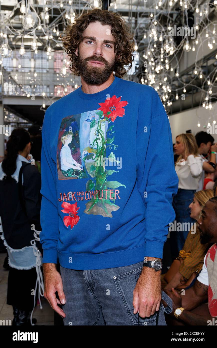 Reilly Opelka attends JW ANDERSON Spring/Summer 2025 Runway during