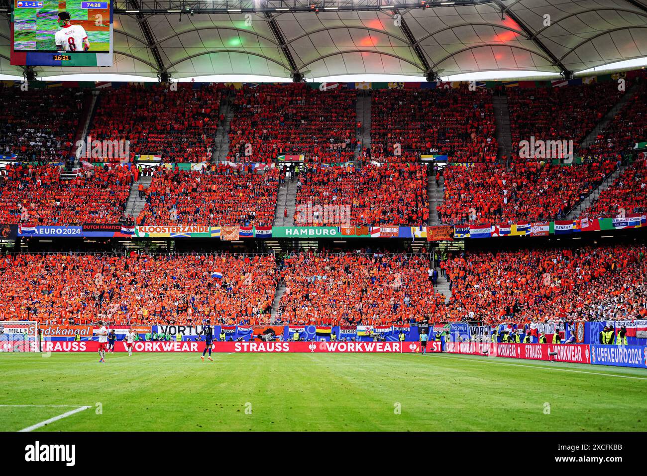 Fans Niederlande GER, Polen vs. Niederlande, Fussball Europameisterschaft, UEFA Euro 2024