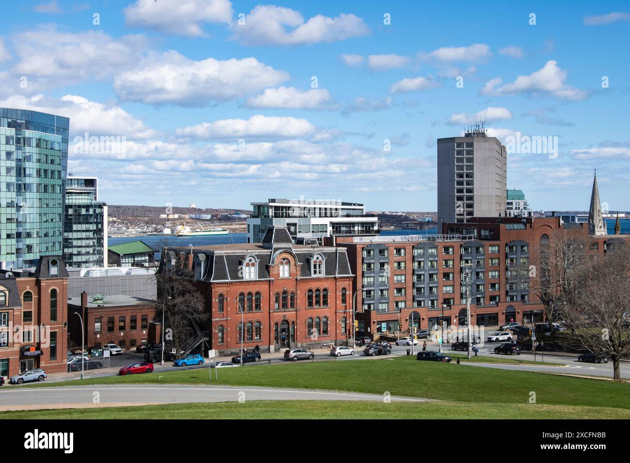 View of downtown Halifax from the Citadel in Nova Scotia, Canada Stock ...