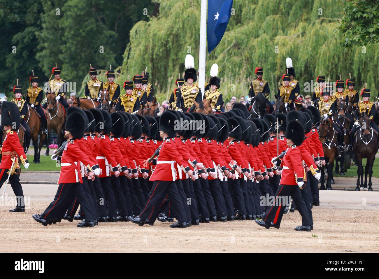 London UK 15th June UK Trooping the Colour Stock Photo