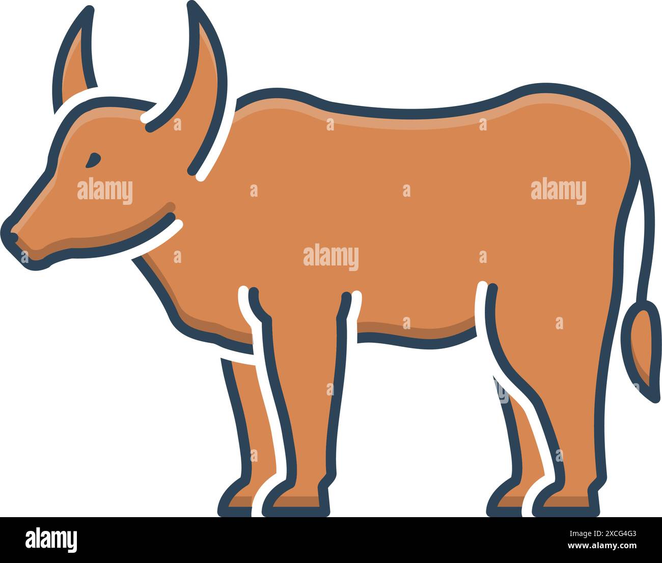 Oxen ox cattle Stock Vector Images - Alamy