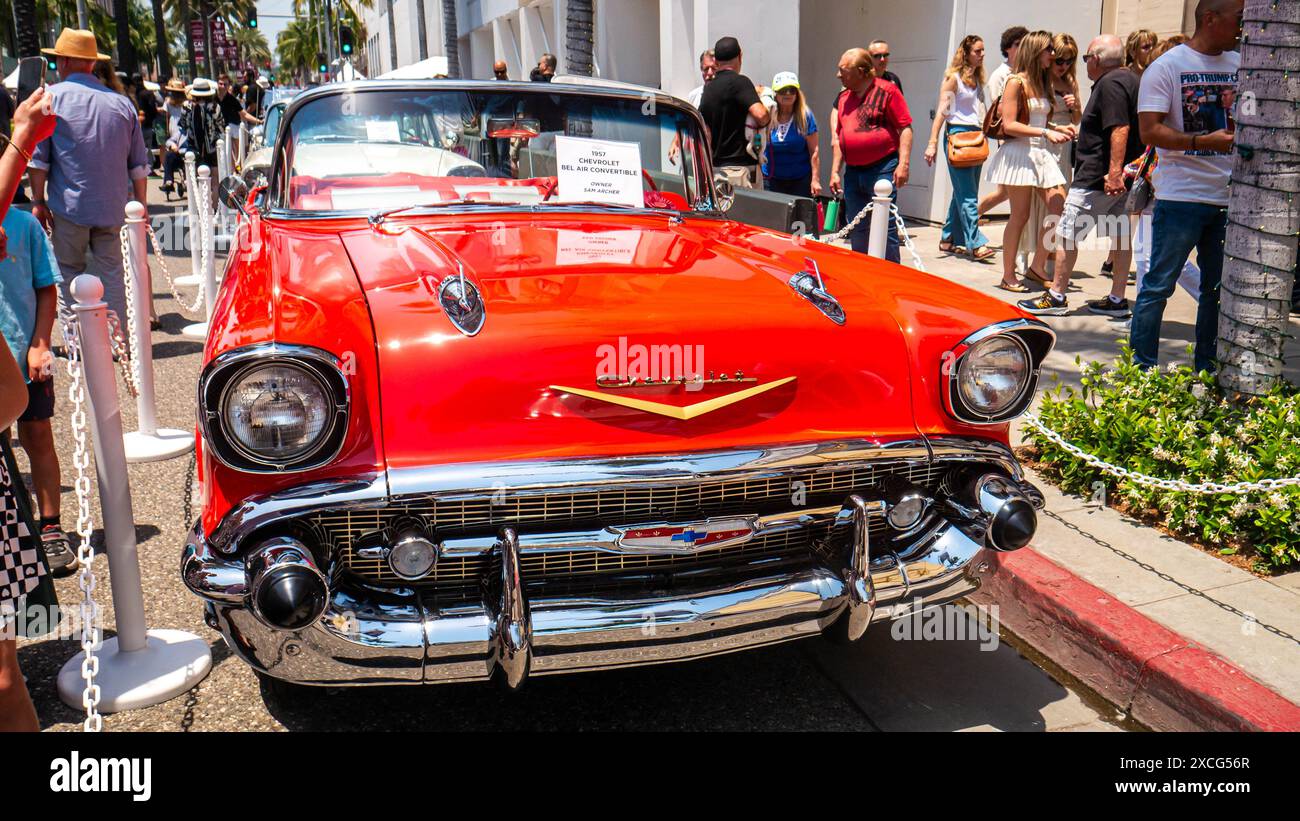 Los Angeles, USA. 16th June, 2024. 1957 Chevrolet Bel Air convertible ...
