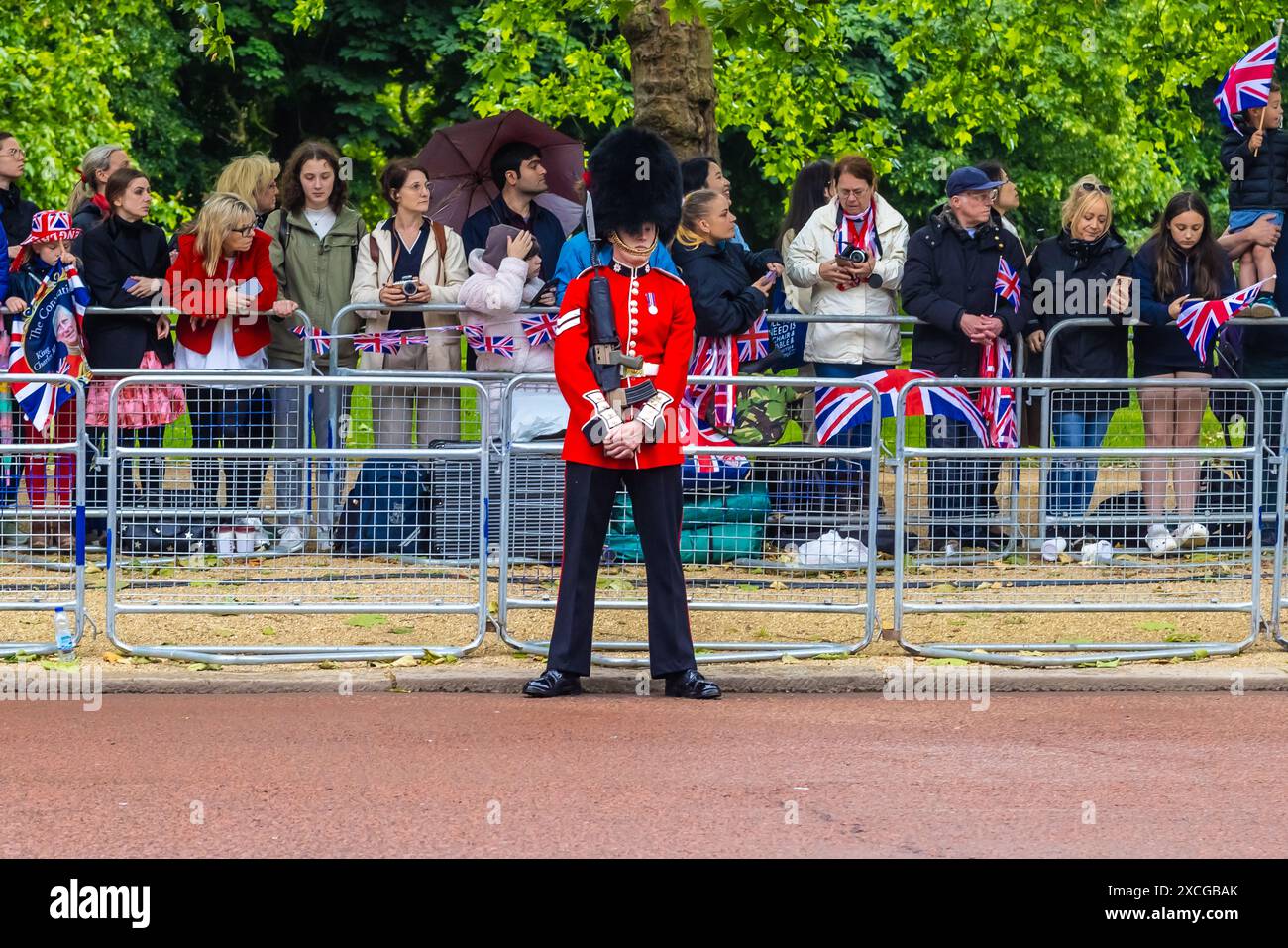 London on the Kings Birthday Trooping of the Colour 2024 Stock Photo