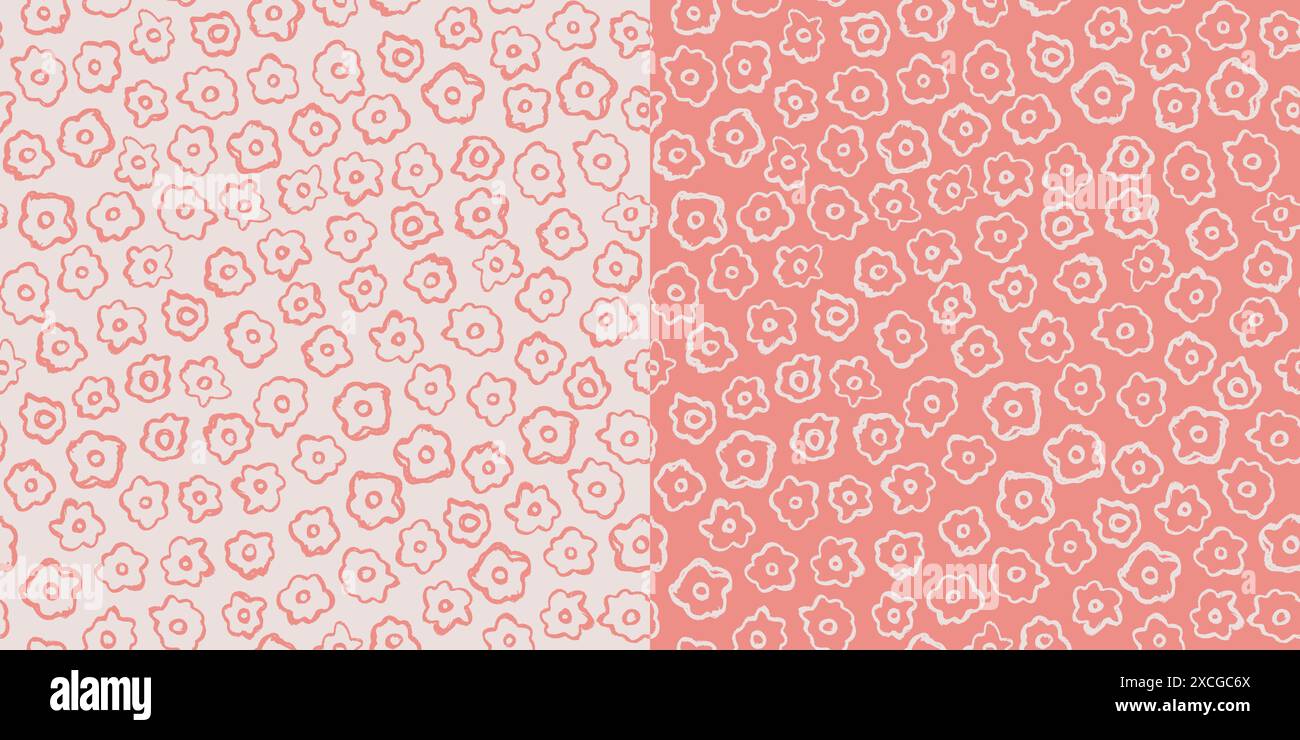 Tiny simple flowers seamless pattern Stock Vector Image & Art - Alamy