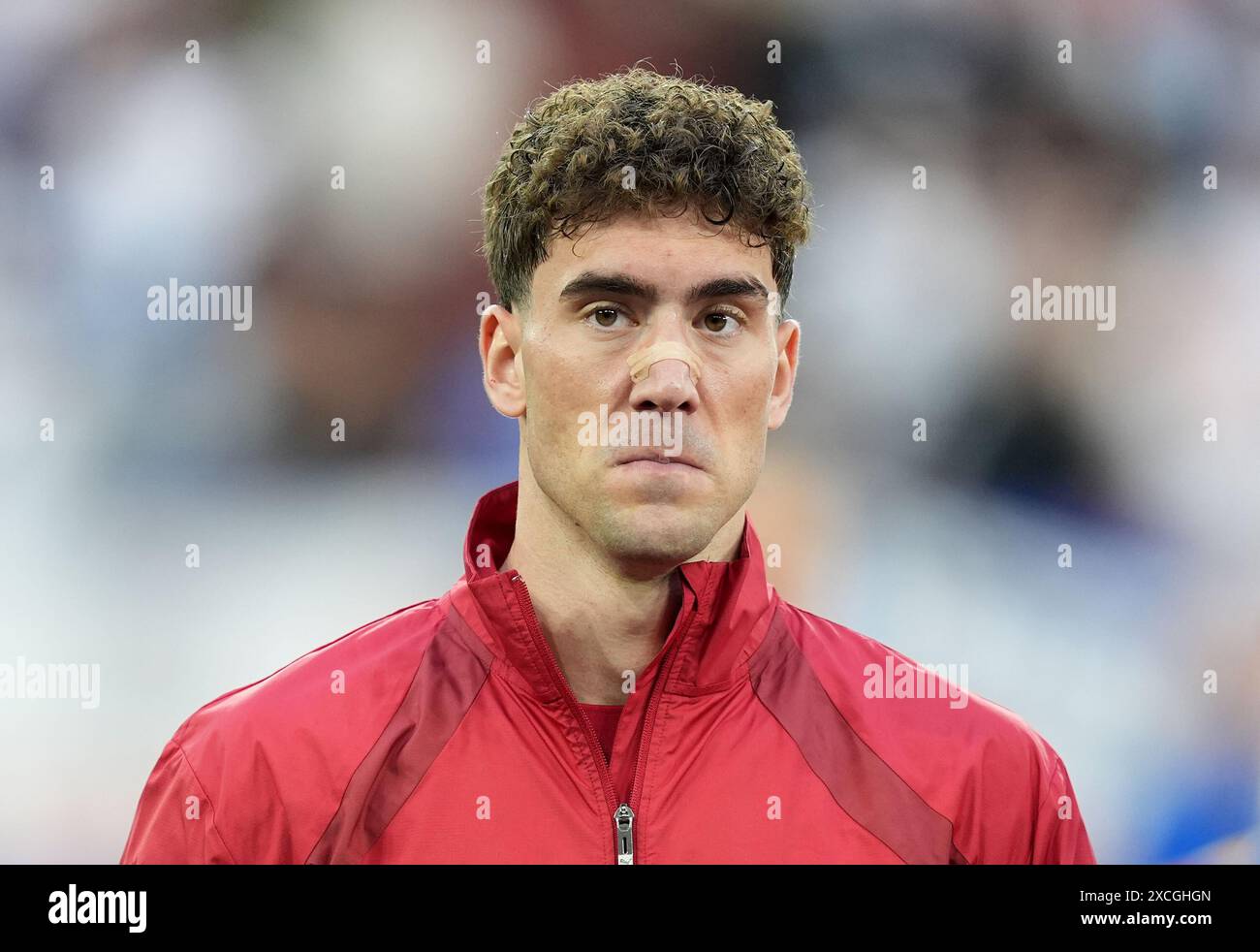 Serbia's Dusan Vlahovic before the UEFA Euro 2024 Group C match at the ...