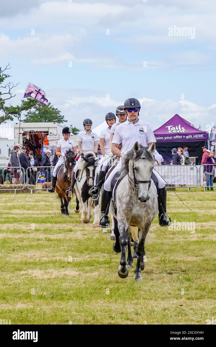 Powderham, UK. 15 June 2024. Horse displays as part of the award