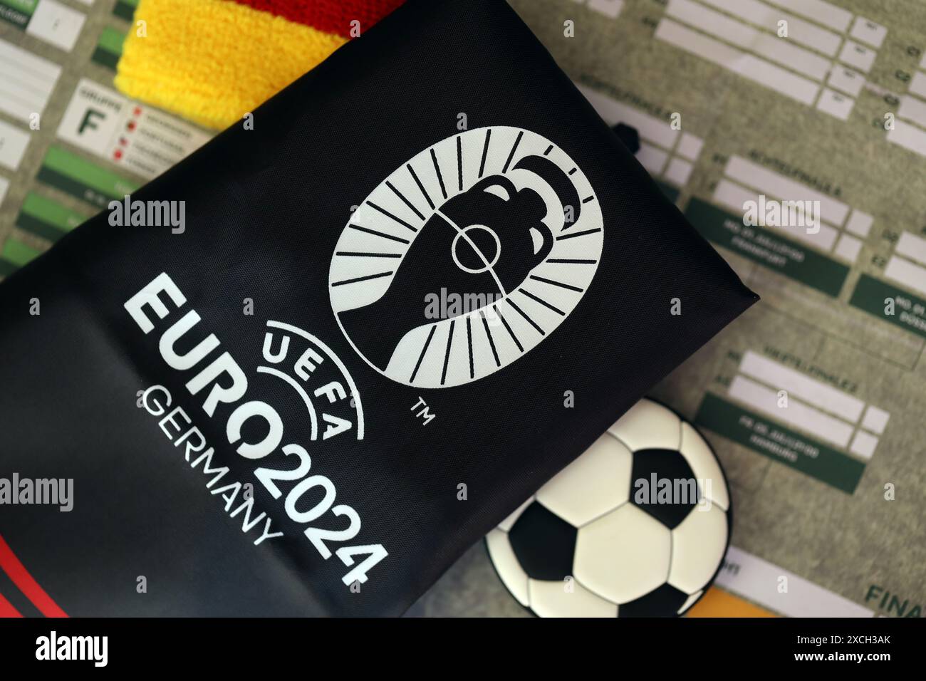 Lot De 3 Répliques De Billets UEFA Euro 2024 – Ukraine Vs Roumanie, Slovaquie, Belgique