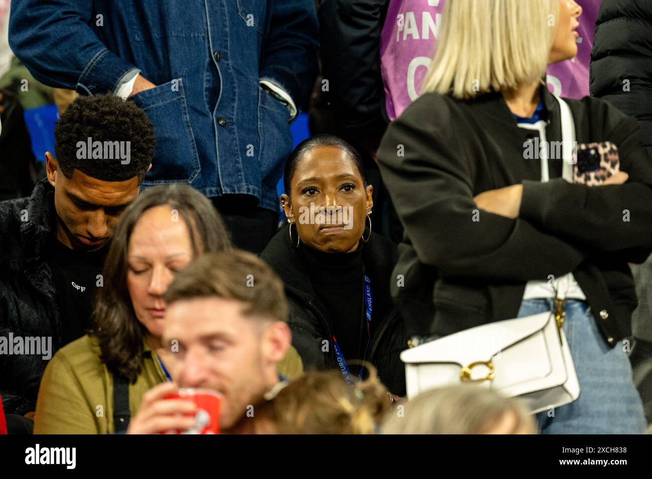 Gelsenkirchen, Germany. 16th, June 2024. The mother of Jude Bellingham ...