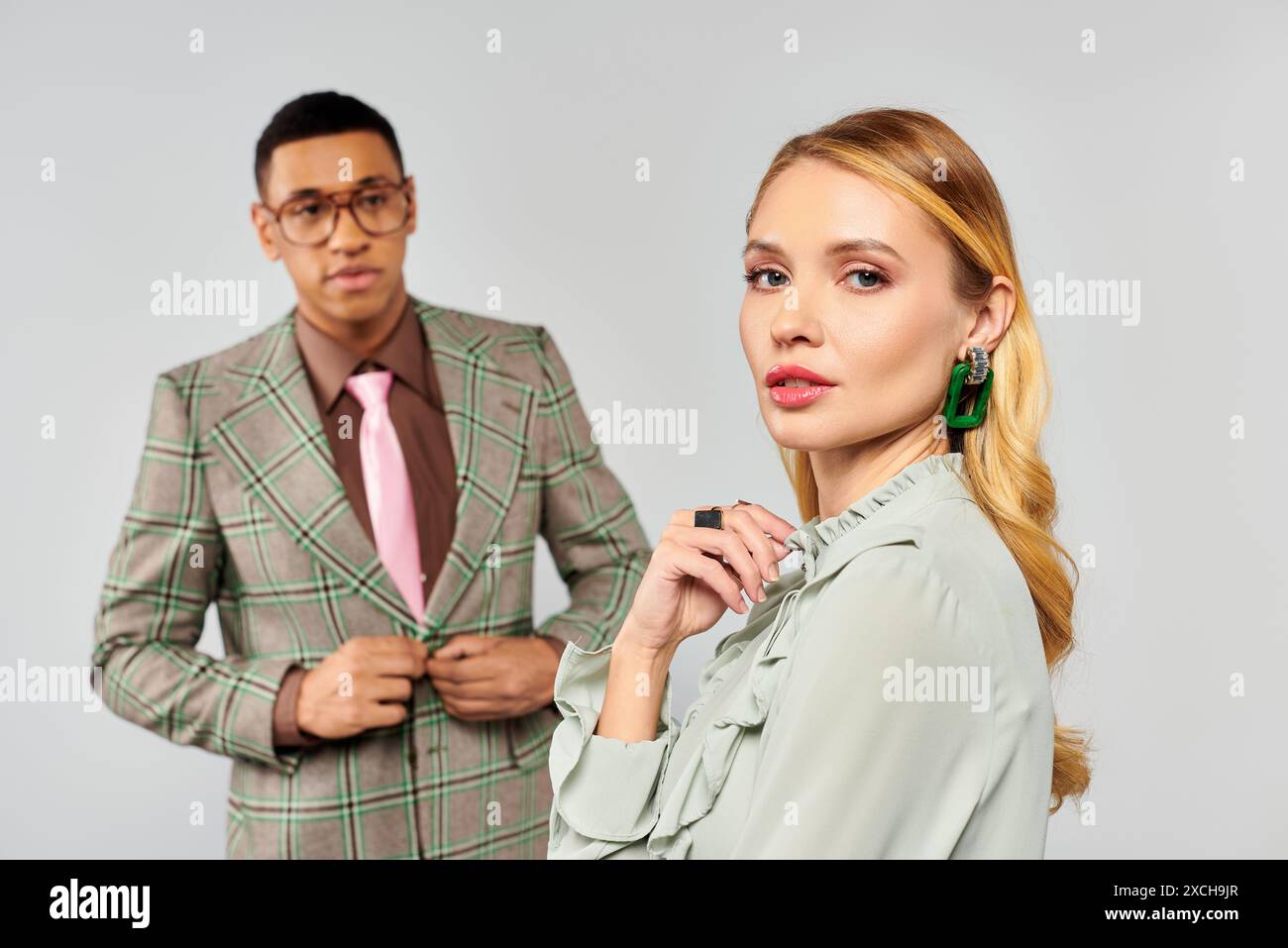 Woman man express affection in hi-res stock photography and images - Alamy