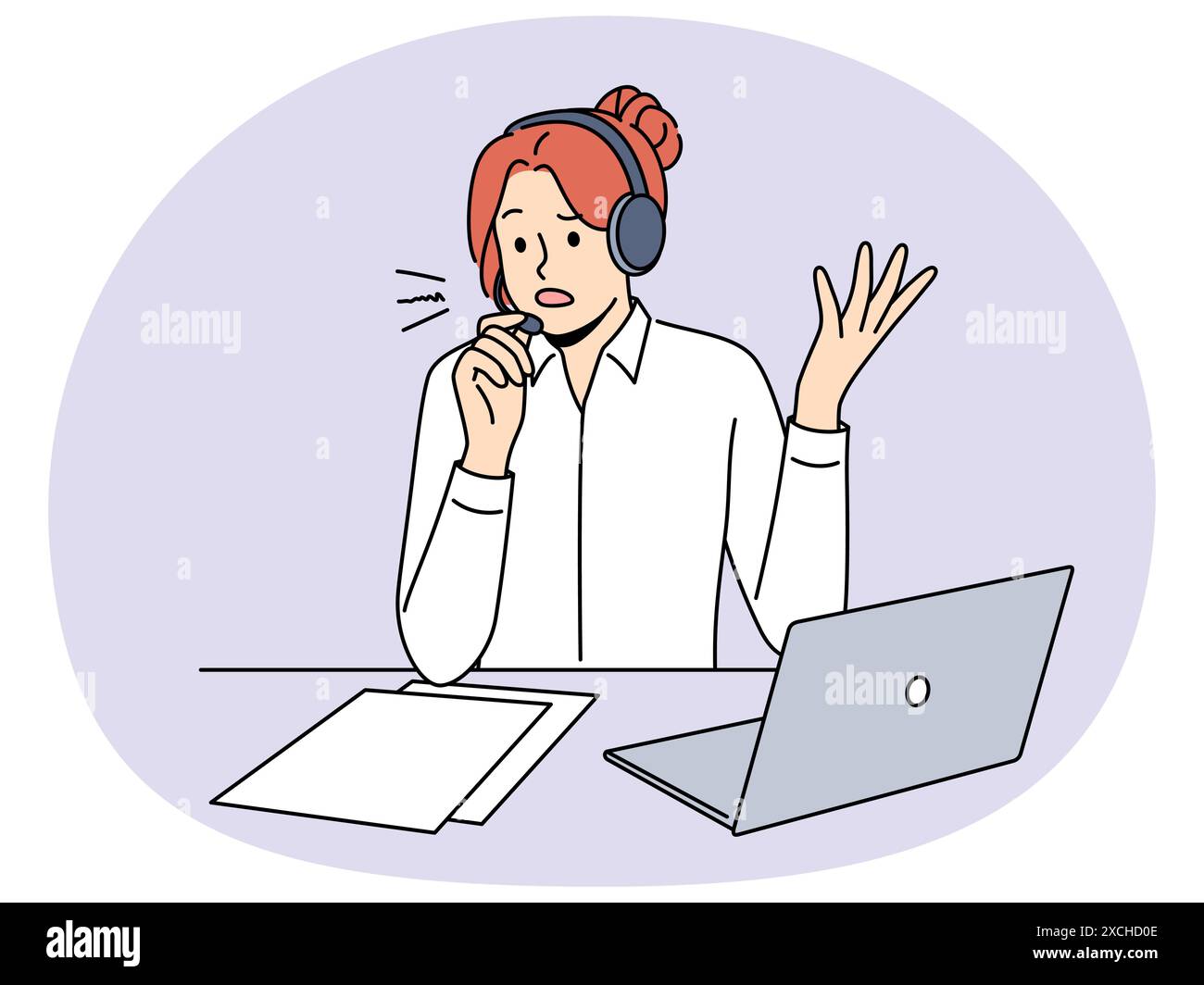 Stressed talk Stock Vector Images - Alamy