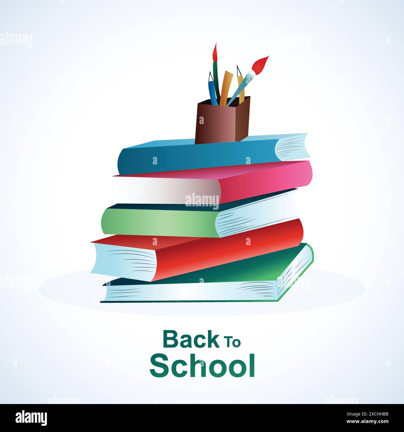 Illustration back to school background Stock Vector Image & Art - Alamy