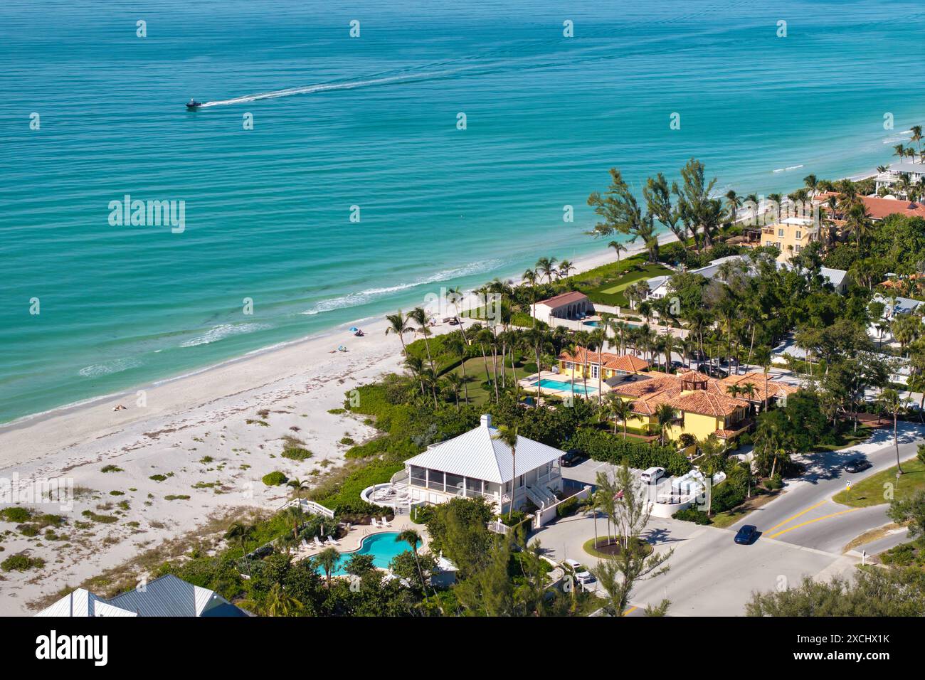 Expensive residential houses in island small town Boca Grande on ...