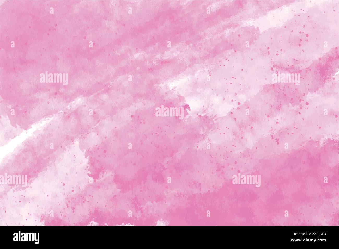 Abstract hand painted pink watercolor texture background Stock Vector