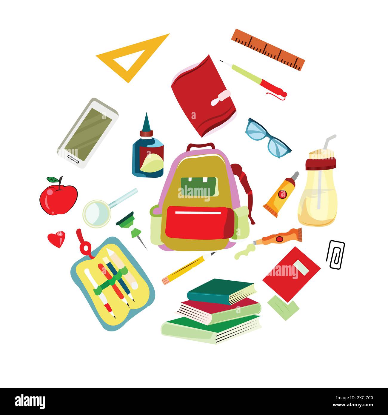 Illustration back to school education background Stock Vector Image ...