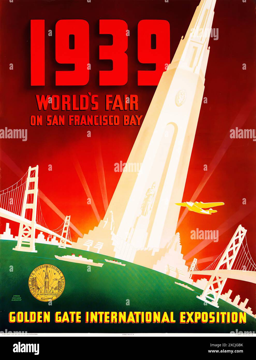 San Francisco Golden Gate World's Fair Poster Stamps, 1939-40, 20 diff
