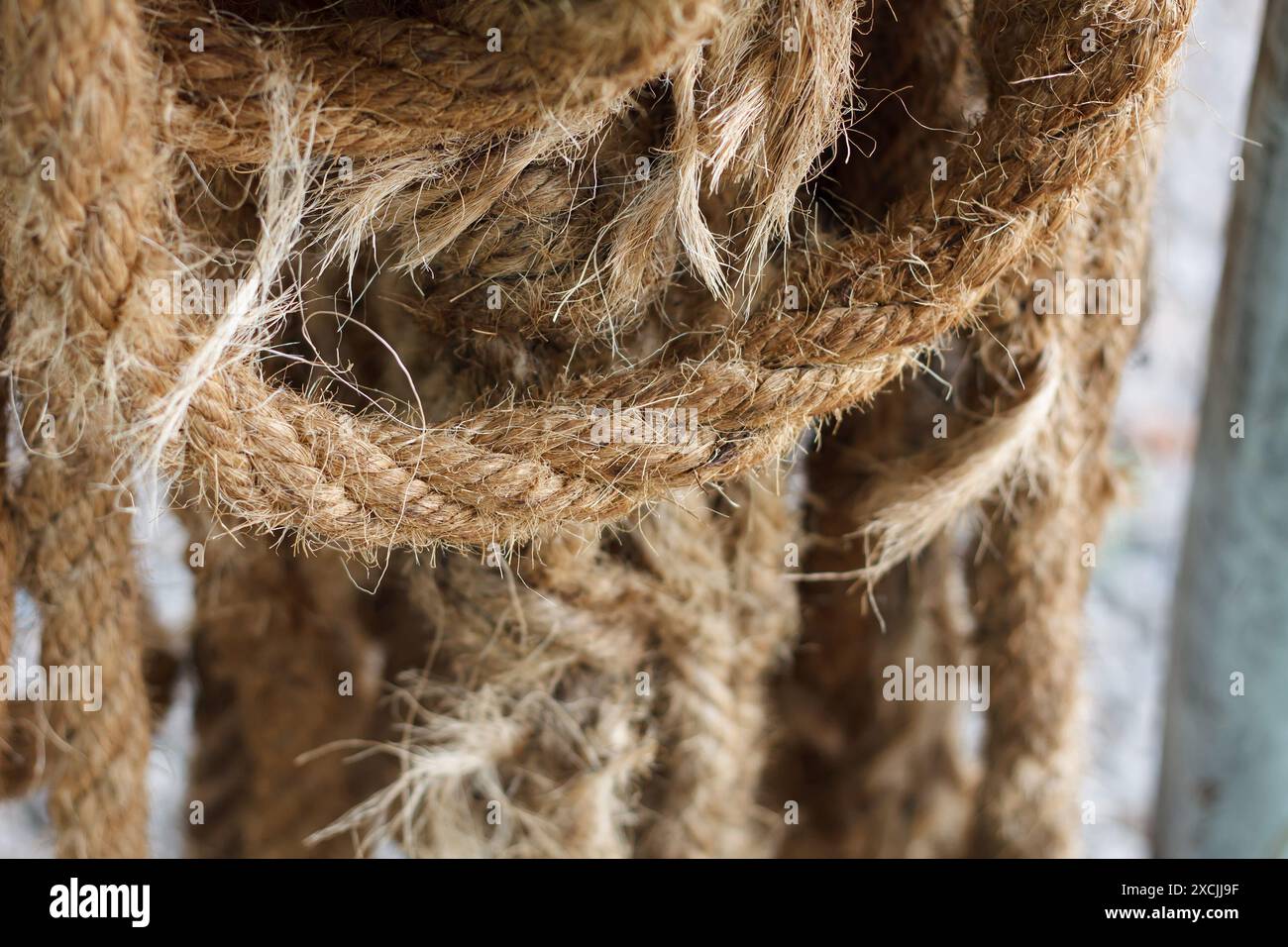 Closeup ship's rope texture Stock Photo - Alamy