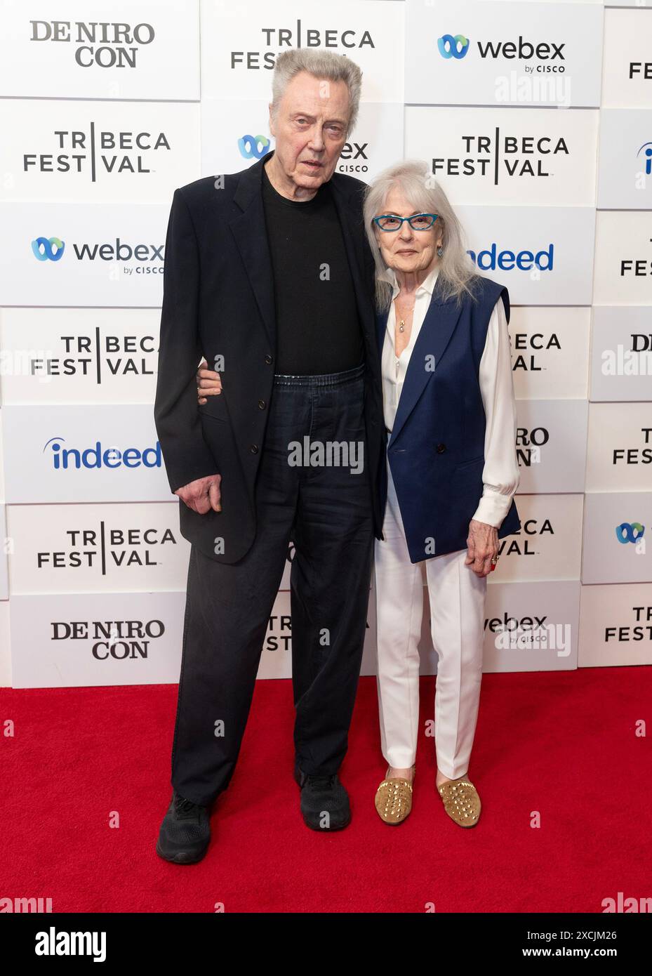 June 16, 2024, New York, New York, United States: Christopher Walken and  Georgianne Walken attend 'Before the Movie: An introduction by Christopher  Walken' during Tribeca Film Festival at Spring Studios in New, image size:929x1390