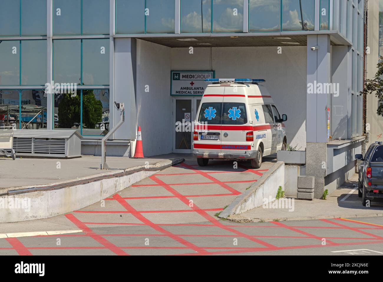 Belgrade, Serbia - May 28, 2024: Ambulance Medical Service Centre ...