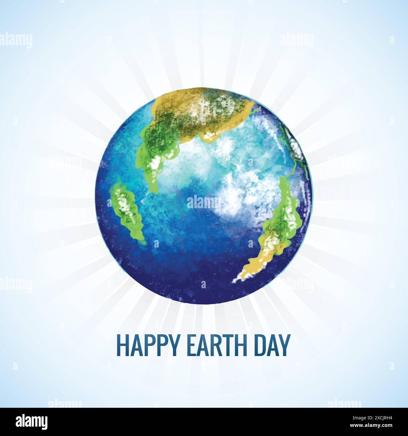 Happy earth day concept for saving planet background Stock Vector