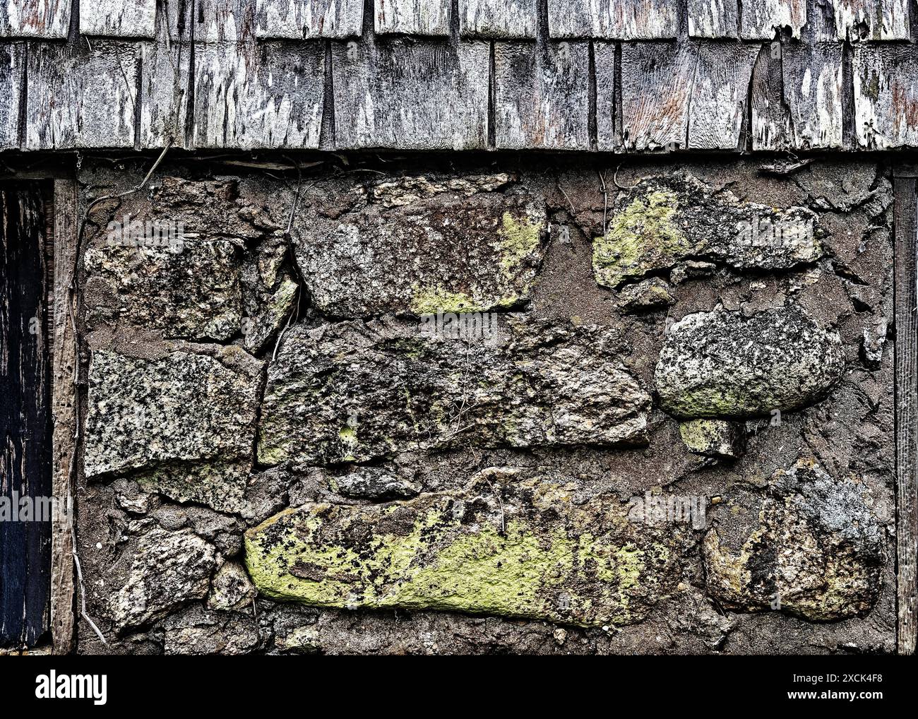 Detail of wall ,structure.Old building. The Town of Sandwich , Cape Cod ...