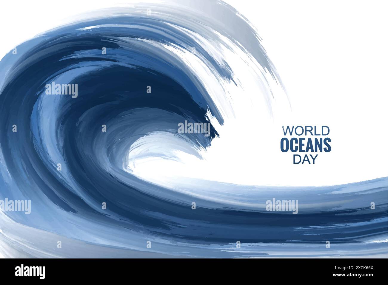 Powerful blue ocean wave background Stock Vector Image & Art - Alamy