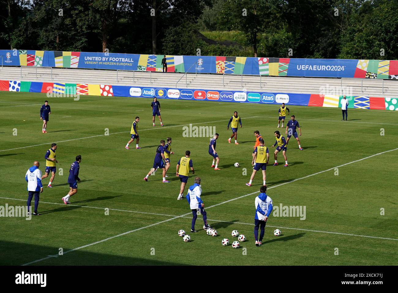 Hemberg Stadion, Germany. 17th June, 2024. Training session of the italian team at the Euro 2024 football european championships at Hemberg-Stadion in Iserlohn (Germany), June 17th, 2024. Credit: Insidefoto di andrea staccioli/Alamy Live News Stock Photo