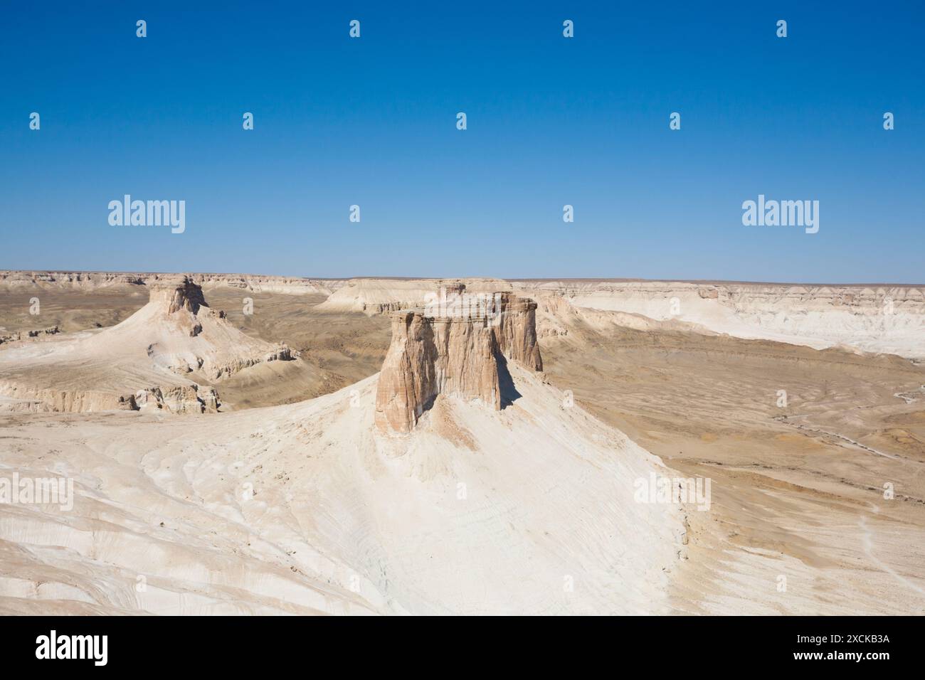 Stunning Mangystau landscape, Kazakhstan. Rock pinnacles view, Bozzhira ...