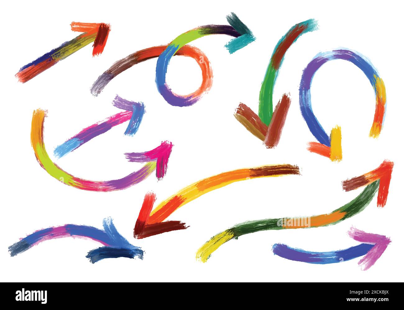 Modern different colorful arrow set design Stock Vector Image & Art - Alamy