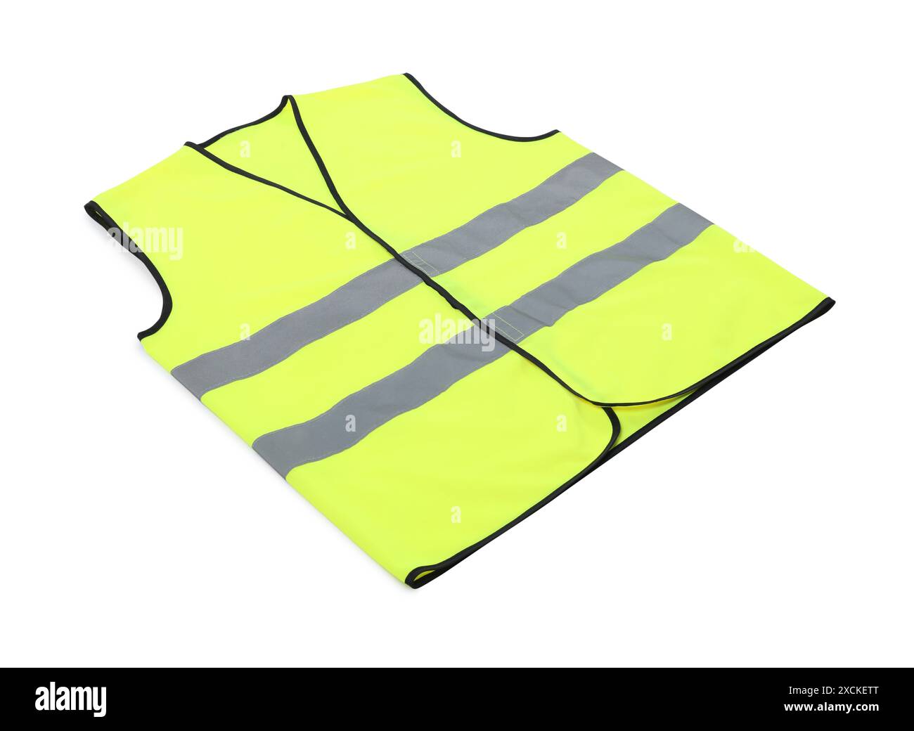 Reflective vest isolated on white. Safety equipment Stock Photo - Alamy