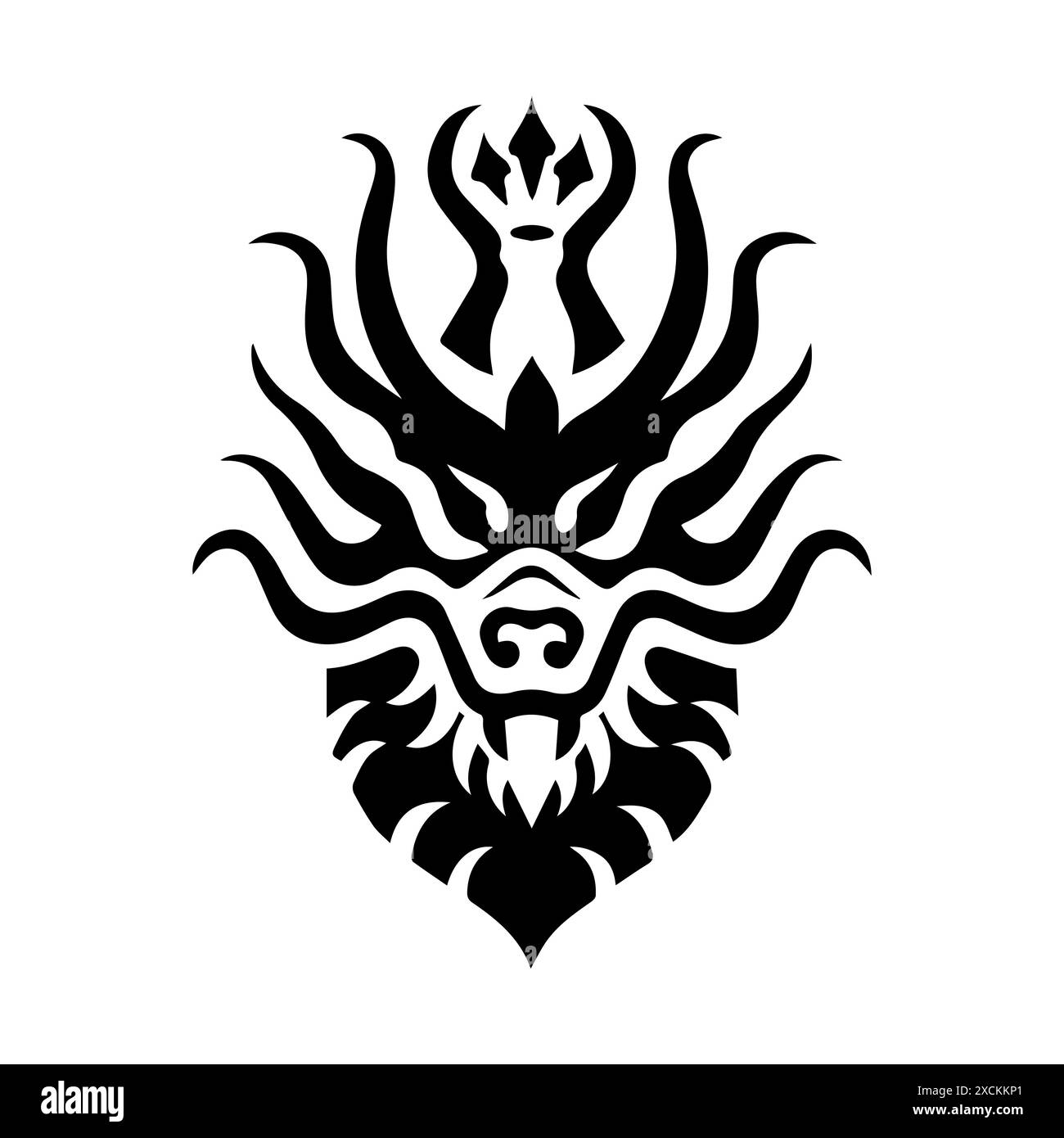 Dragon King logo or modern line icon. Vector line art and icon design ...