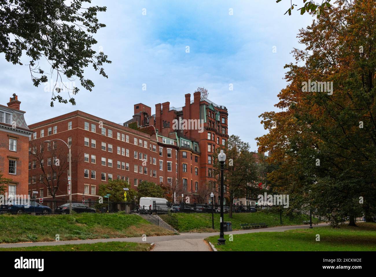 Boston, Massachusetts, USA - October 29, 2023: View of the traditional ...