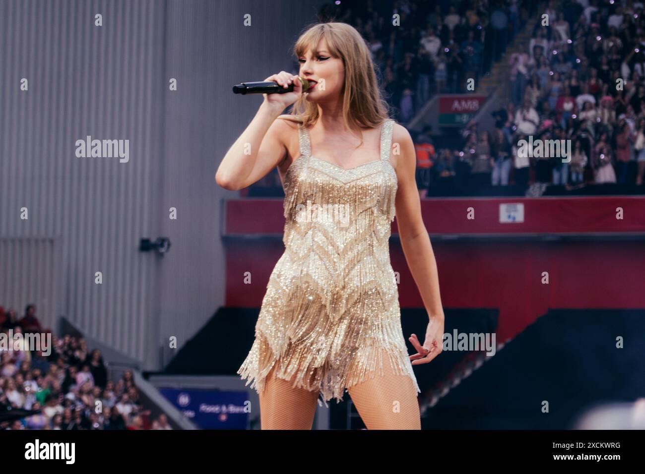 14th June 2024 Liverpool, UK Taylor Swift performs at Anfield