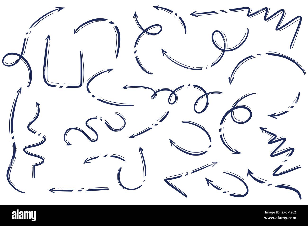 Hand drawn creative arrow set design Stock Vector Image & Art - Alamy