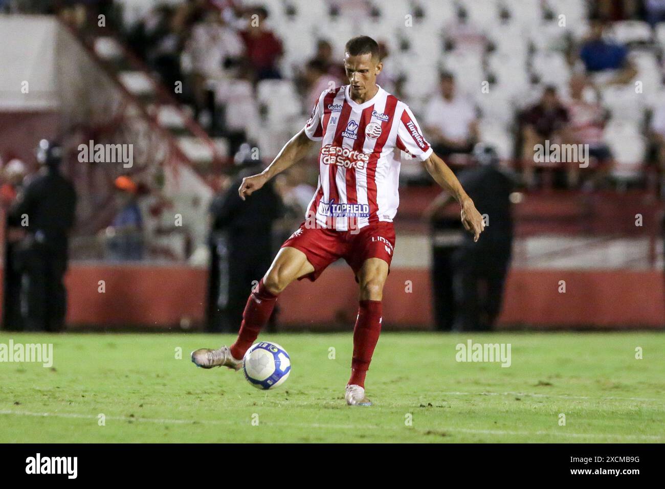 Recife, Brazil. 17th June, 2024. PE - RECIFE - 17/06/2024 - BRASILEIRO C 2024, NAUTICO x FLORESTA - Joecio player from Nautico during a match against Floresta at the Aflitos stadium for the Brazilian C 2024 championship. Photo: Rafael Vieira/AGIF (Photo by Rafael Vieira/AGIF/Sipa USA) Credit: Sipa USA/Alamy Live News Stock Photo