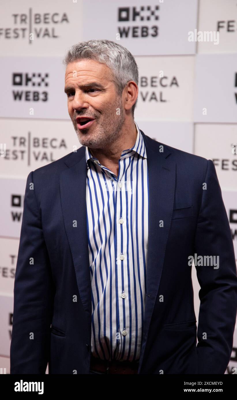 New York, NY. June 12, 2024. Andy Cohen interviewed on the red carpet