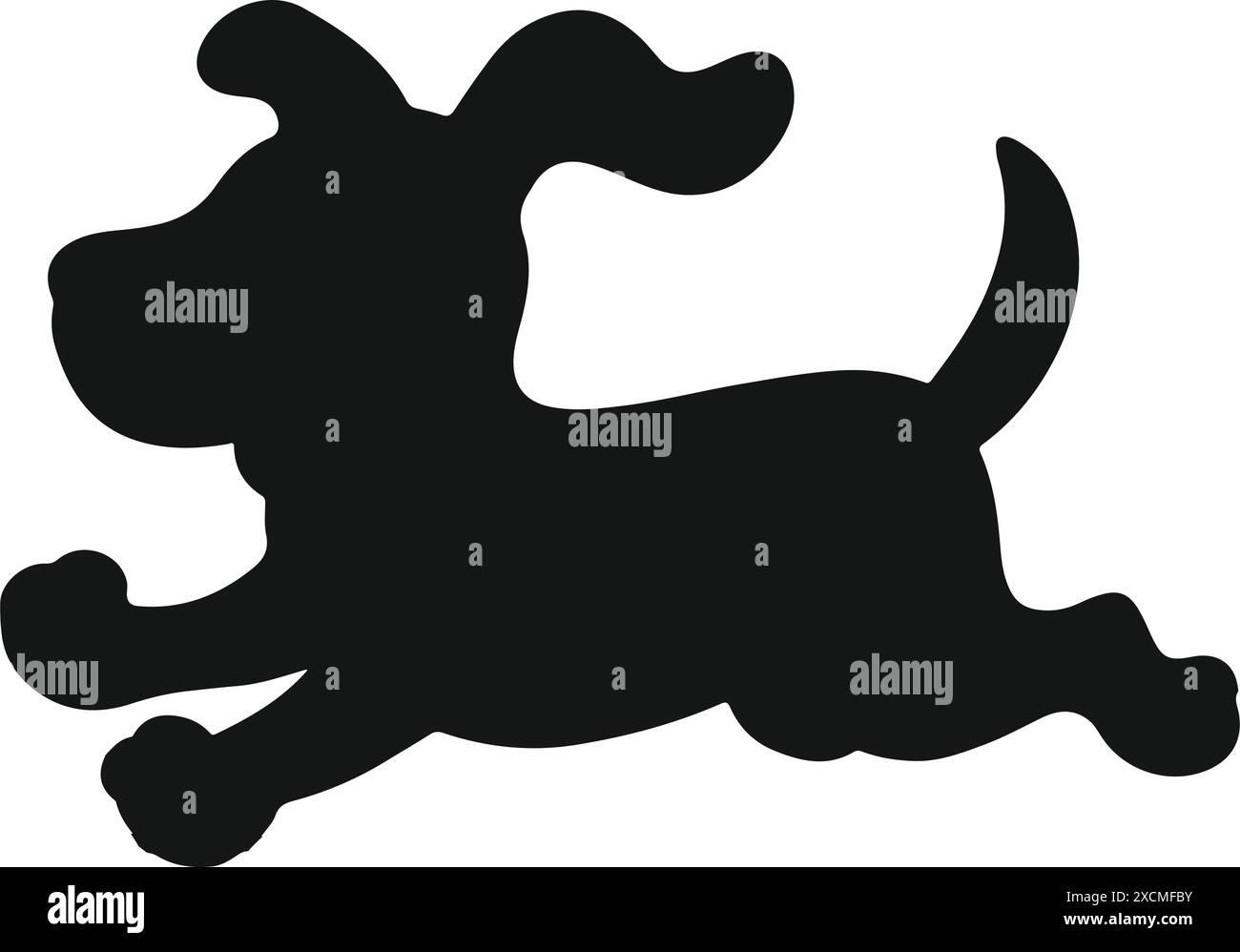 vector dog silhouette, black dog, animal Stock Vector Image & Art - Alamy