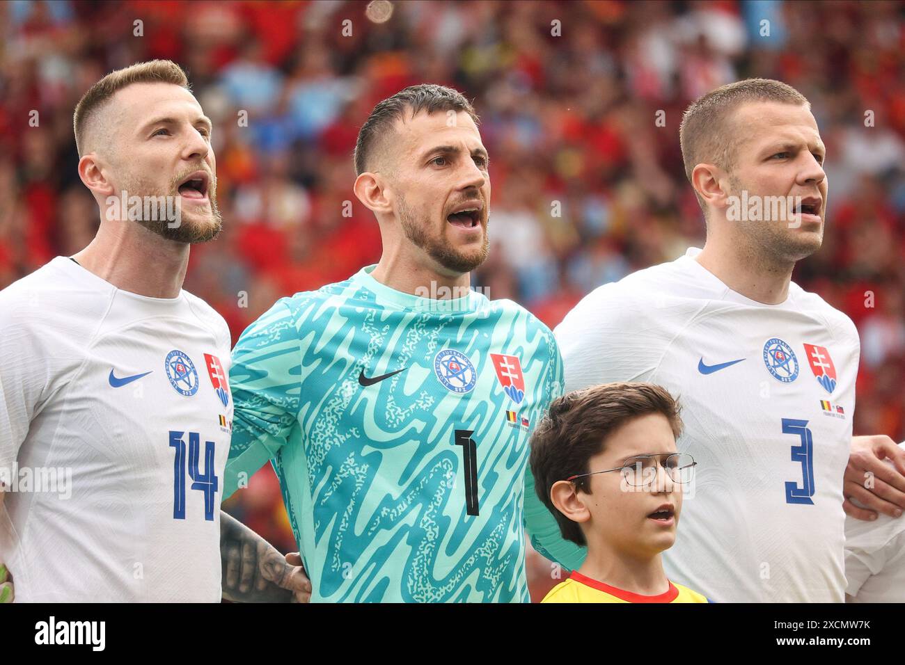 Frankfurt Am Main, Germany. 17th June, 2024. Milan Škriniar (L), Martin ...